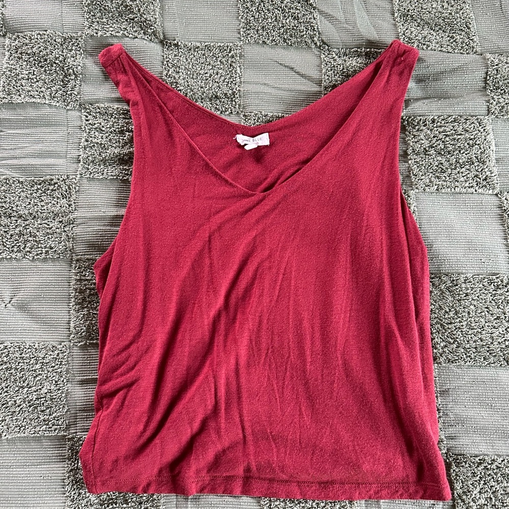 Women's Sleeveless Red Top